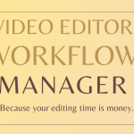 Video editing workflow for youtube