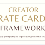 creator rate card framework grrrltraveler