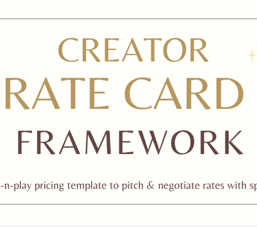 creator rate card framework grrrltraveler
