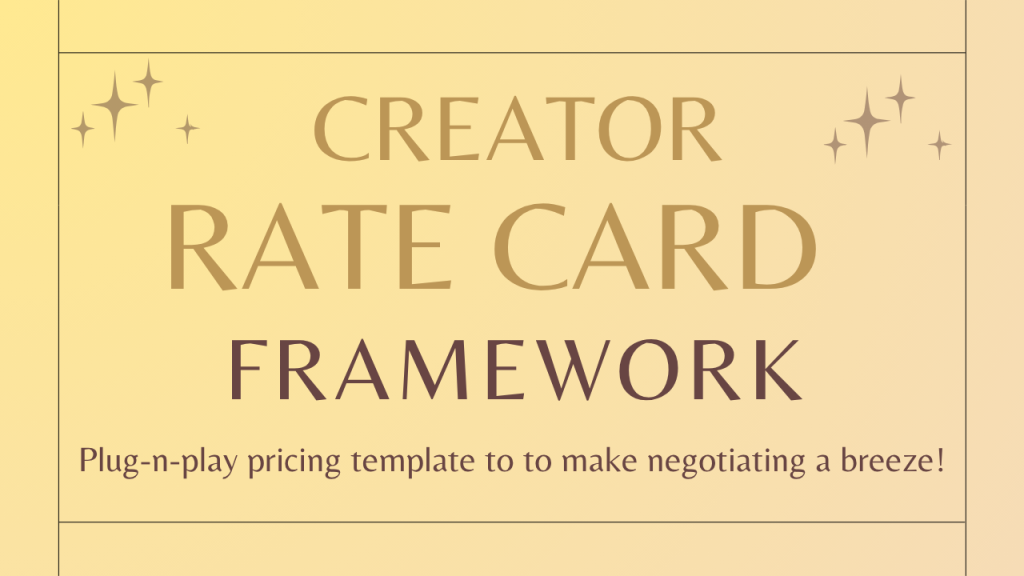 rate card spreadsheet template
